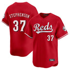 Cincinnati Reds #37 Tyler Stephenson Player Red Fotopoulosg Home Limited Stitched Jerseys