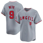 Los Angeles Angels #9 Zach Neto Player Gray Fotopoulosg Home Limited Stitched Jerseys