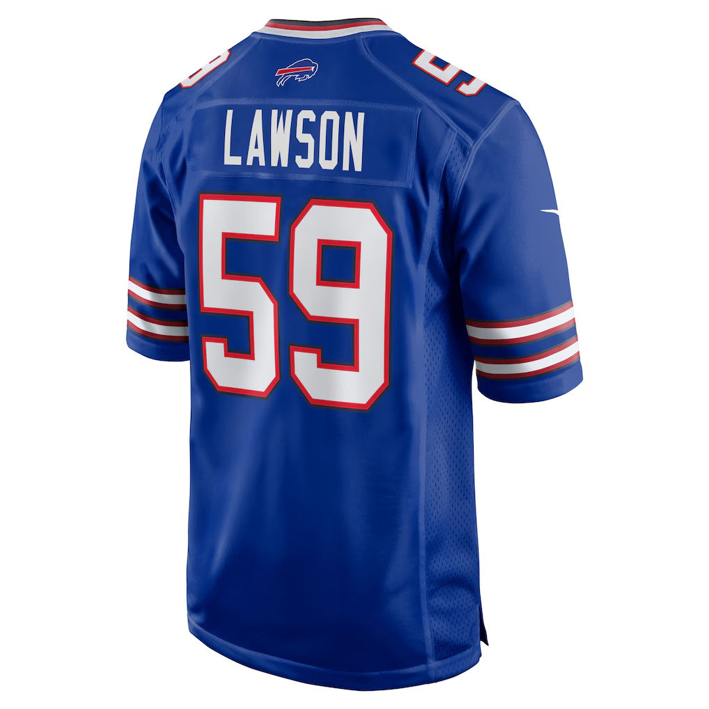 B.Bills #59 Shaq Lawson Royal Fotopoulosg Team Game Jersey