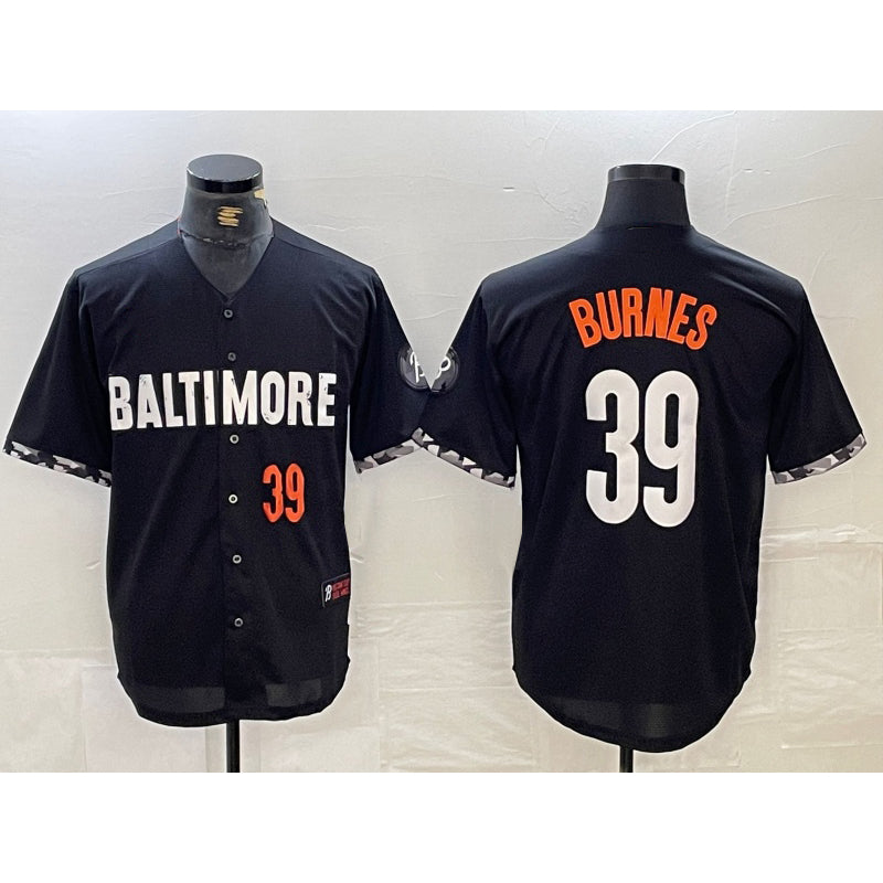 Baltimore Orioles #39 Corbin Burnes Number Black Fotopoulosg 2023 City Connect Cool Base Stitched Jersey 2