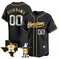 Custom Houston Astros Houston Rodeo Patch Vapor Premier Limited Jersey ¨C All Stitched-Black Fotopoulosg