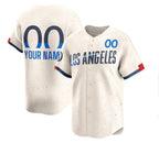 Custom Los Angeles Dodgers Active Player Cream Fotopoulosg 2024 City Connect Limited Stitched Jersey