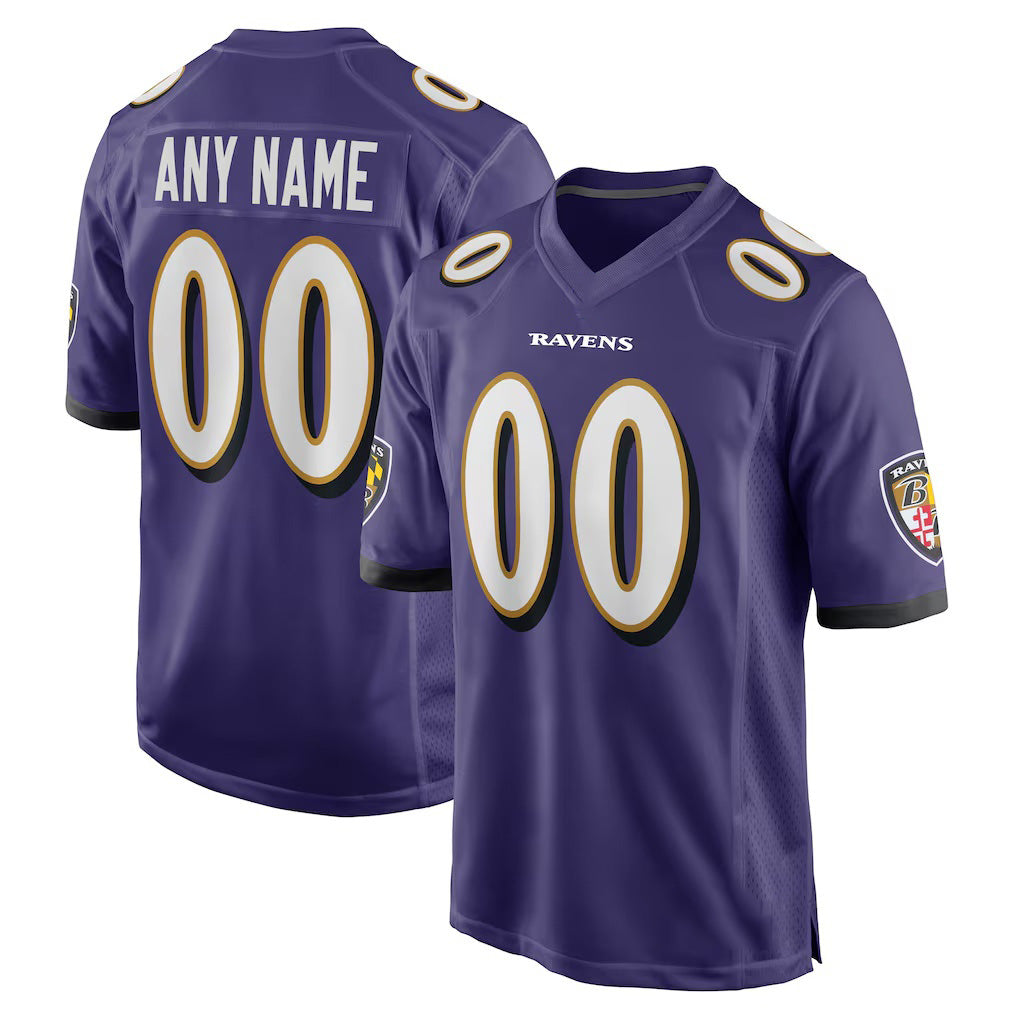 Custom B.Ravens Purple Fotopoulosg Game Jersey
