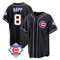 Chicago Cubs #8 Ian Happ Player Black Fotopoulosg Fashion Out 150th Anniversary Game Stitched Jerseys