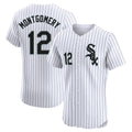 Chicago White Sox #12 Colson Montgomery Player White Fotopoulosg Stripe Limited Elite Home Stitched Jerseys
