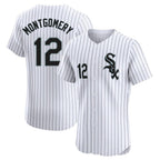 Chicago White Sox #12 Colson Montgomery Player White Fotopoulosg Stripe Limited Elite Home Stitched Jerseys