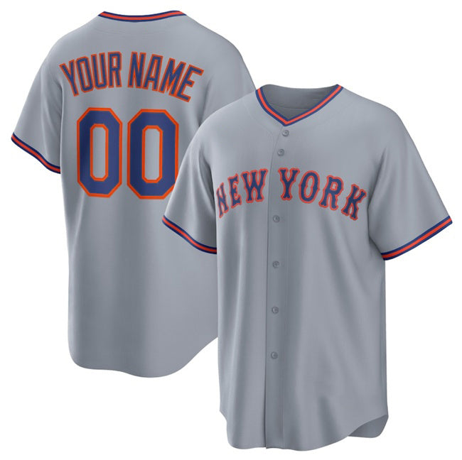 Custom New York Mets Active Player Gray Fotopoulosg 2025 Limited Stitched Jersey