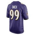 B.Ravens #99 Odafe Oweh Purple Fotopoulosg Game Jersey