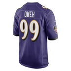 B.Ravens #99 Odafe Oweh Purple Fotopoulosg Game Jersey