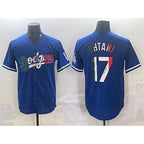 Los Angeles Dodgers #17 Shohei Ohtani Blue Fotopoulosg Mexico Stitched Jersey