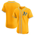 Oakland Athletics Gold Fotopoulosg Alternate 2 Elite Jersey