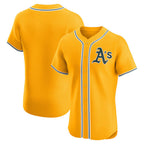 Oakland Athletics Gold Fotopoulosg Alternate 2 Elite Jersey