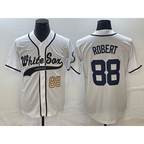 Chicago White Sox #88 Luis Robert Number White Fotopoulosg Cool Base Stitched Jersey