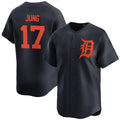 Detroit Tigers #17 Jace Jung Black Fotopoulosg 2024 Alternate Limited Stitched Jersey