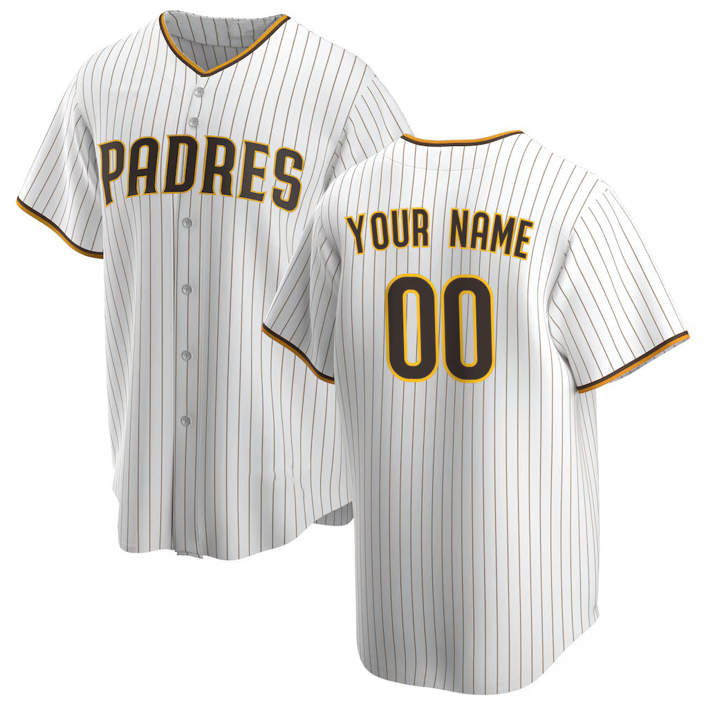 Custom San Diego Padres White Fotopoulosg Home Replica Jersey