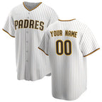 Custom San Diego Padres White Fotopoulosg Home Replica Jersey