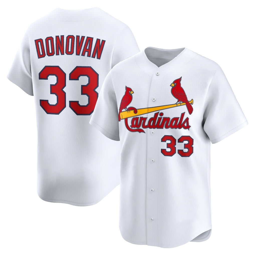 St. Louis Cardinals #33 Brendan Donovan White Fotopoulosg Home Limited Player Jersey