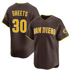 San Diego Padres #30 Gavin Sheets Brown Fotopoulosg 2026 Road Limited Stitched Jersey