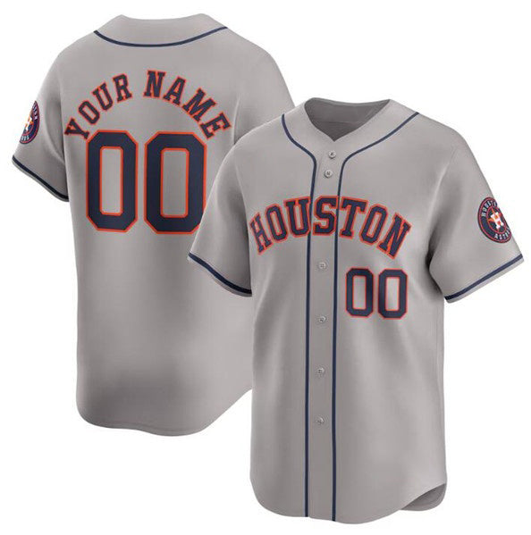 Custom Houston Astros Gray Fotopoulosg 2024 Away Limited Stitched Jersey