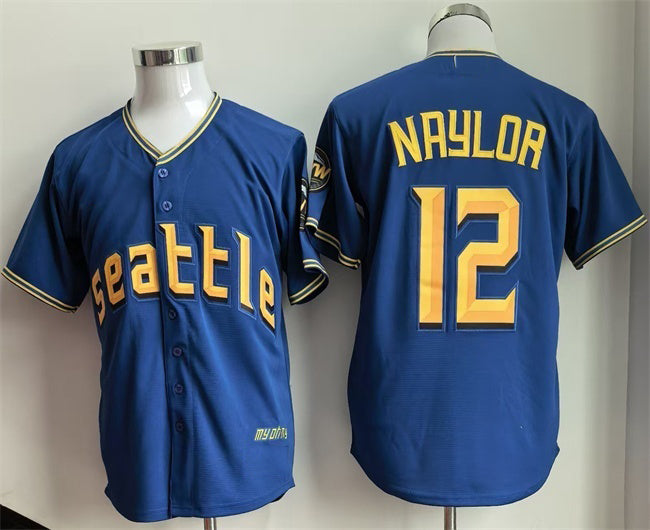 Seattle Mariners #12 Josh Naylor Royal Fotopoulosg 2025 Cool Base Stitched jersey