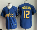 Seattle Mariners #12 Josh Naylor Royal Fotopoulosg 2025 Cool Base Stitched jersey