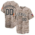 Custom Houston Astros USMC Alternate Vapor Premier Limited Jersey ¨C Desert Fotopoulosg