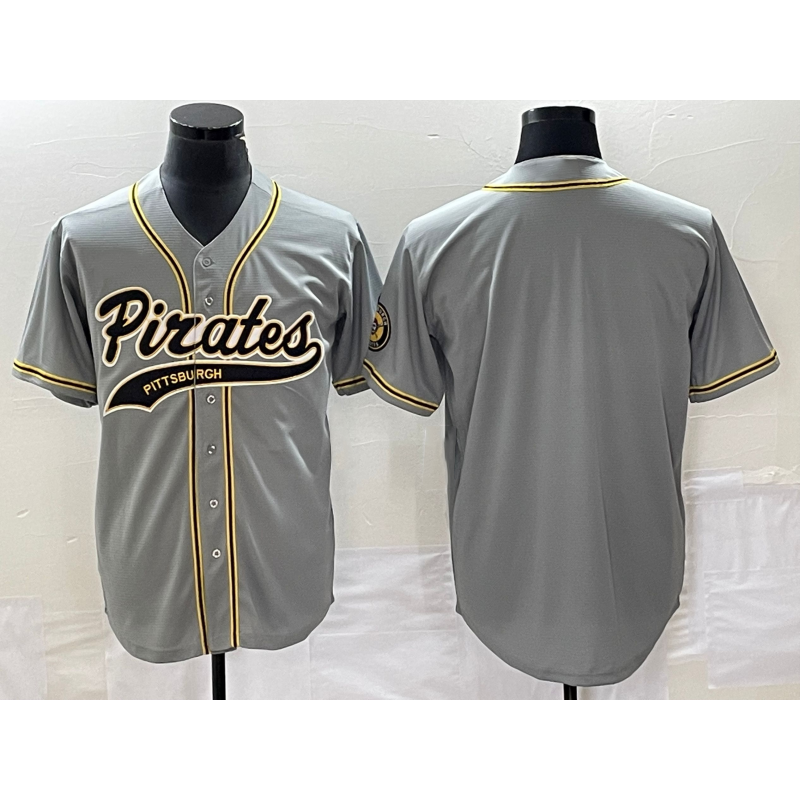 Pittsburgh Pirates Blank Grey Fotopoulosg Cool Base Stitched Jersey