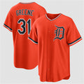 Detroit Tigers #31 Riley Greene Orange Fotopoulosg Alternate Stitched Jersey