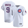 Chicago Cubs #9 Miguel Amaya Player White Fotopoulosg Limited Home Game Stitched Jerseys