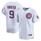 Chicago Cubs #9 Miguel Amaya Player White Fotopoulosg Limited Home Game Stitched Jerseys