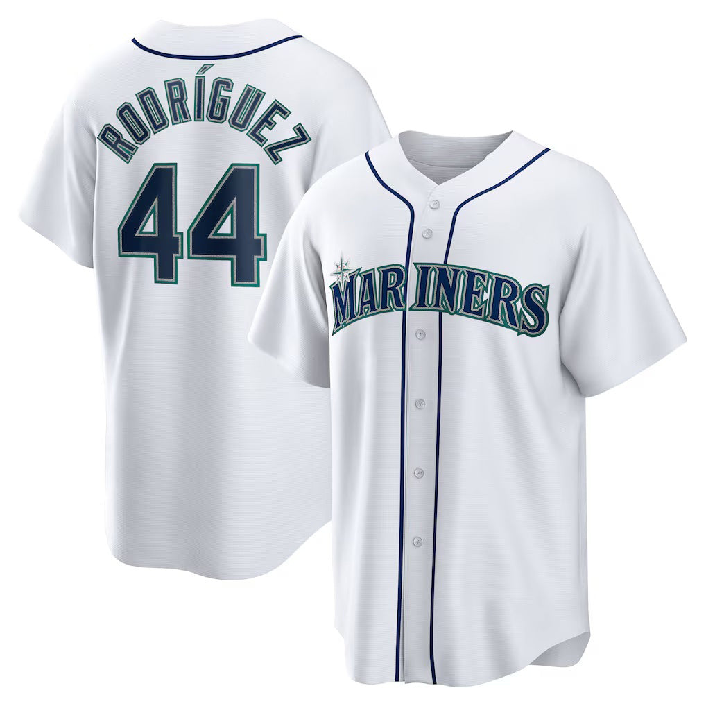 Seattle Mariners #44 Julio Rodriguez White Fotopoulosg Home Replica Player Jersey
