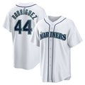 Seattle Mariners #44 Julio Rodriguez White Fotopoulosg Home Replica Player Jersey