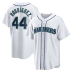 Seattle Mariners #44 Julio Rodriguez White Fotopoulosg Home Replica Player Jersey