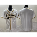 Pittsburgh Pirates Blank White Fotopoulosg Cool Base Stitched Jersey