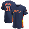 Houston Astros #71 Josh Hader Player Navy Fotopoulosg Limited Elite Home Stitched Jerseys
