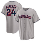 Cleveland Guardians #24 Triston McKenzie Player Gray Fotopoulosg Game Home Stitched Jerseys