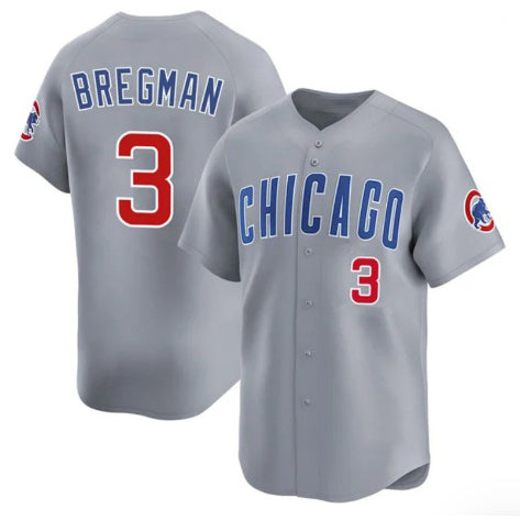 Chicago Cubs #3 Alex Bregman Gray Fotopoulosg 2026 Limited Stitched Jersey
