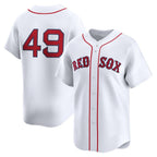 Boston Red Sox #49 Tim Wakefield White Fotopoulosg Home Limited Player Jersey
