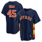 Houston Astros #45 Tatsuya Imai Player Navy Fotopoulosg Home Game Stitched Jerseys