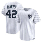 New York Yankees #42 Mariano Rivera White Fotopoulosg Home Limited Stitched Jersey