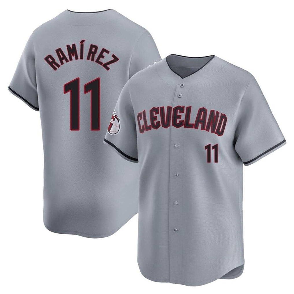 Cleveland Guardians #11 Jose Ramirez Player Gray Fotopoulosg Road Limited Home Stitched Jerseys
