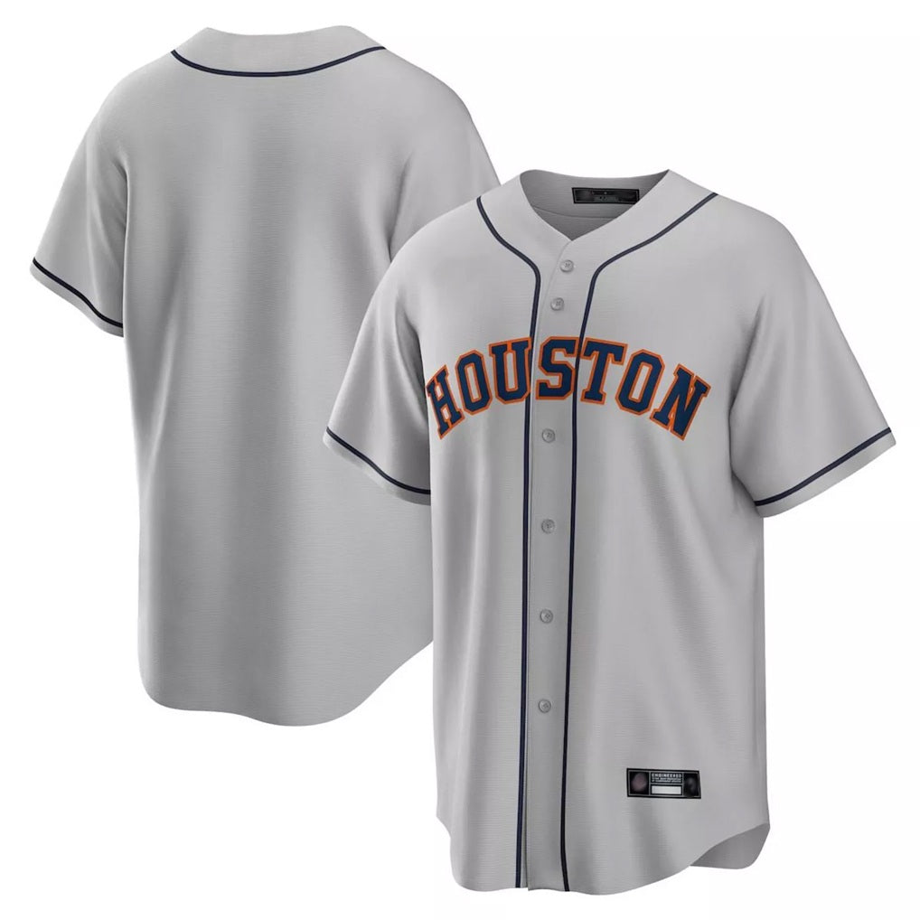 Houston Astros Blank Player Gray Fotopoulosg Home Game Stitched Jerseys