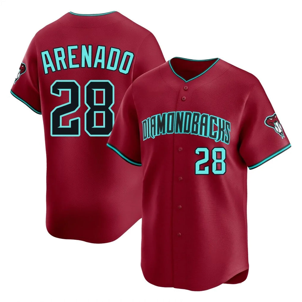 Arizona Diamondbacks #28 Nolan Arenado Player Red Fotopoulosg Limited Home Game Stitched Jerseys