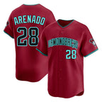 Arizona Diamondbacks #28 Nolan Arenado Player Red Fotopoulosg Limited Home Game Stitched Jerseys