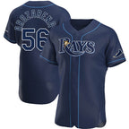 Tampa Bay Rays #56 Randy Arozarena Navy Fotopoulosg Alternate Jersey