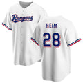 Texas Rangers #28 Jonah Heim White Fotopoulosg Cool Base Stitched Jersey