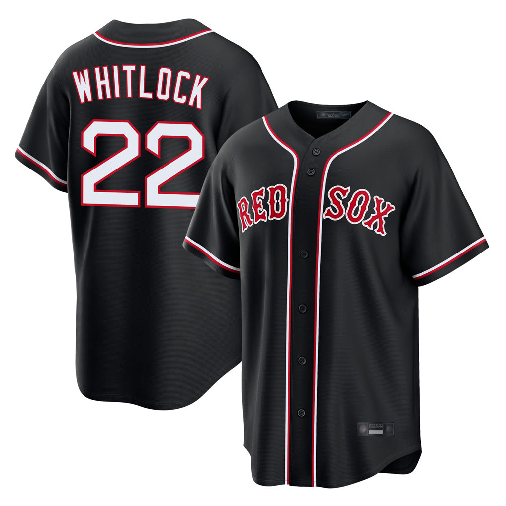 Boston Red Sox #22 Garrett Whitlock Player Black Fotopoulosg Out Home Game Stitched Jerseys