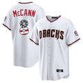 Arizona Diamondbacks #8 James McCann Player White Fotopoulosg USA 250 Fourth of July Home Game Stitched Jerseys