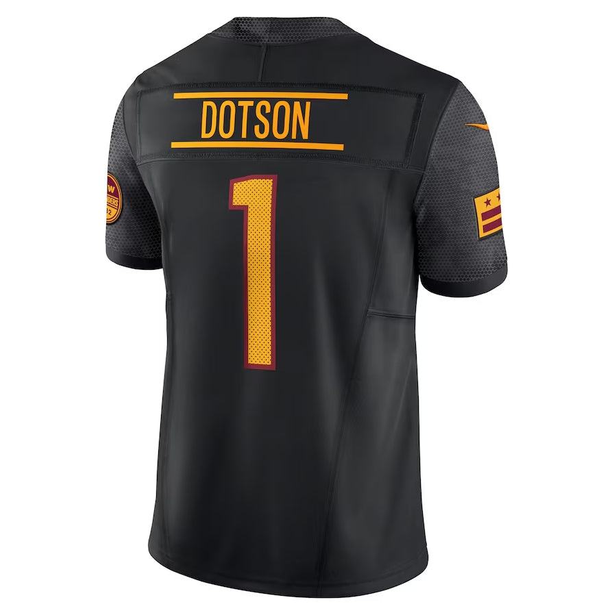 W.Commanders #1 Jahan Dotson Alternate Vapor F.U.S.E. Limited Jersey - Black Fotopoulosg
