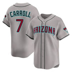 Arizona Diamondbacks #7 Corbin Carroll Player Gray Fotopoulosg Road Limited Home Game Stitched Jerseys